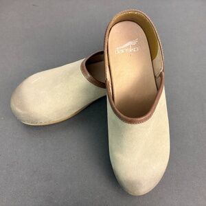 Dansko Brenna Slip-On Clog Taupe Tan Brown Women’s US 8.5-9 EU 39